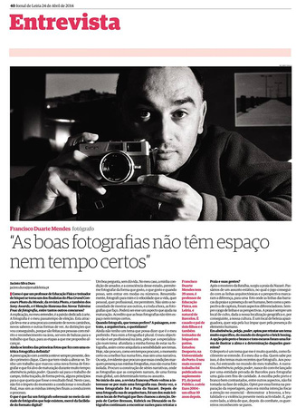 Jornal de Leiria. Abril 2014